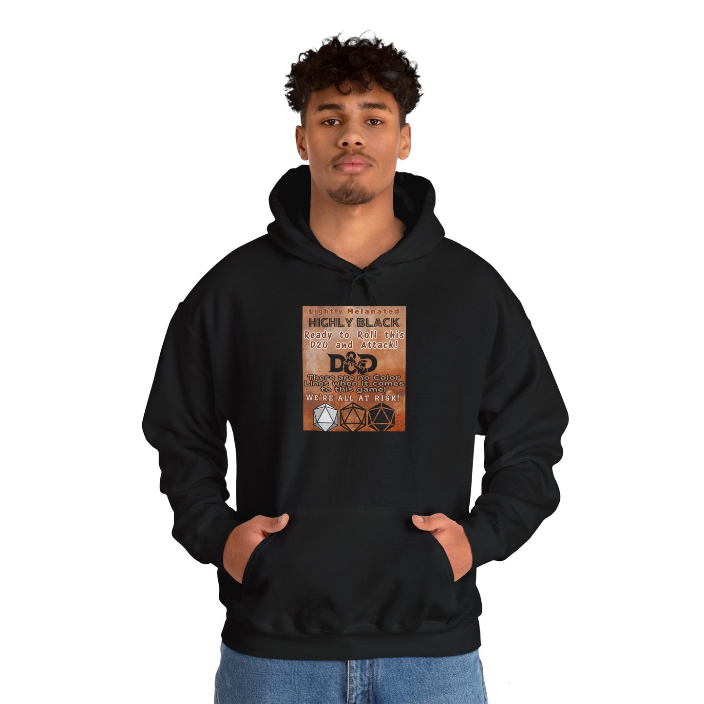 Black Pride D&D Hoodie Sweatshirt, Black D&D Player Hoodie, Black DM Gift, Black African American pride gift